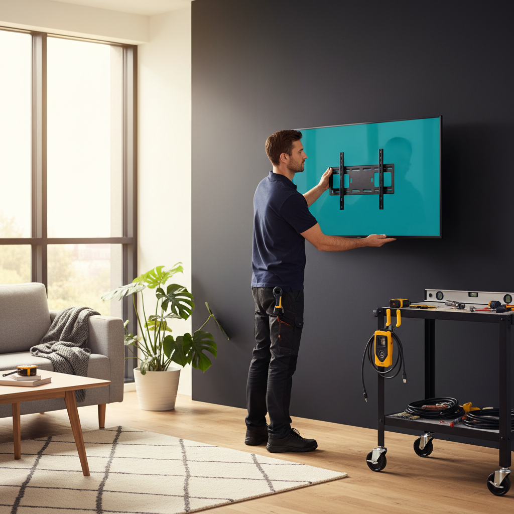 Guide complet pour accrocher TV mur et fixer la télé au mur en toute sécurité