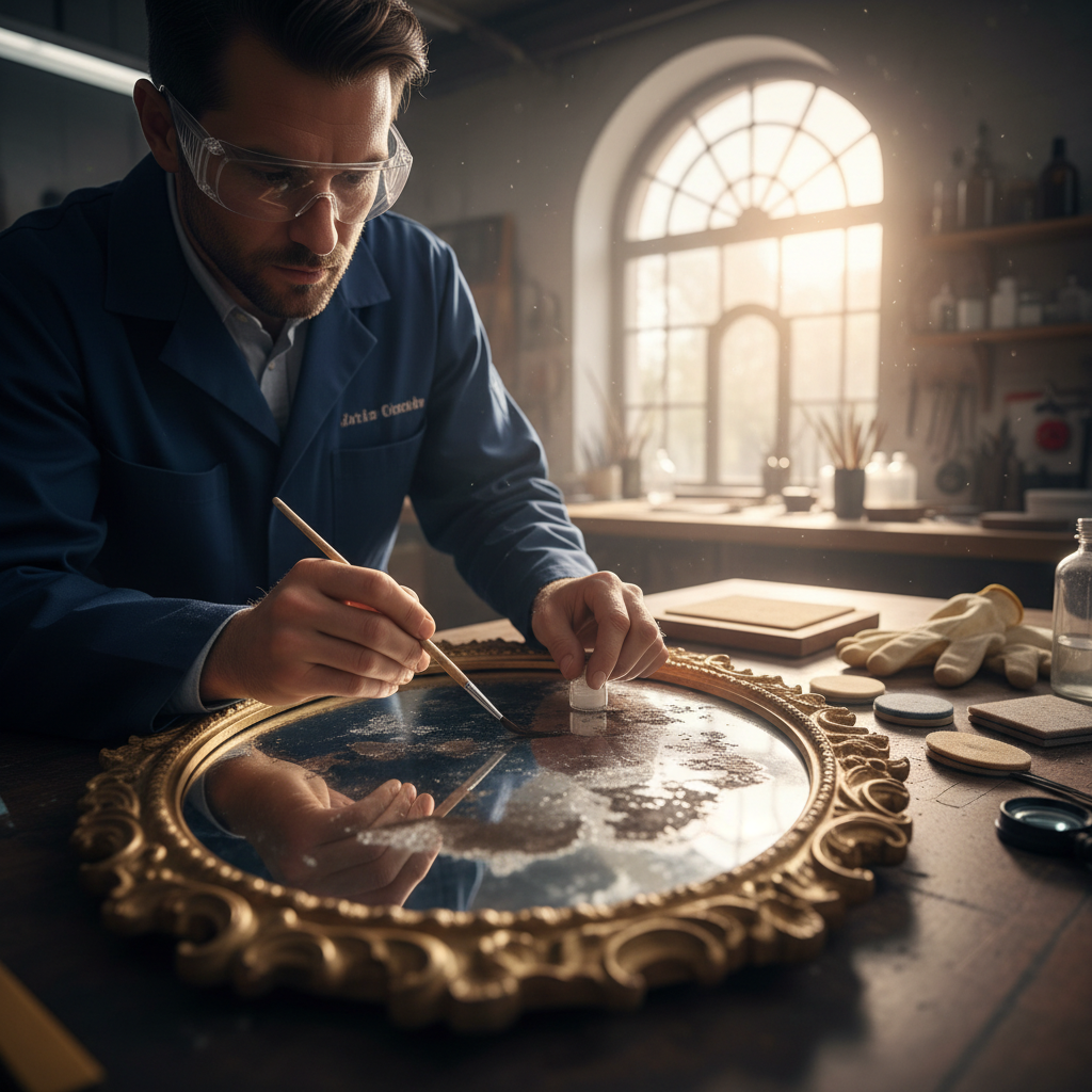 Miroir piqué : causes, restauration et prévention de l’oxydation
