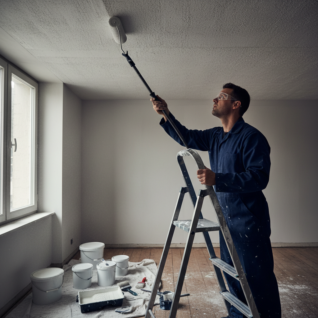 Peindre un plafond sans traces : guide complet pour un résultat parfait
