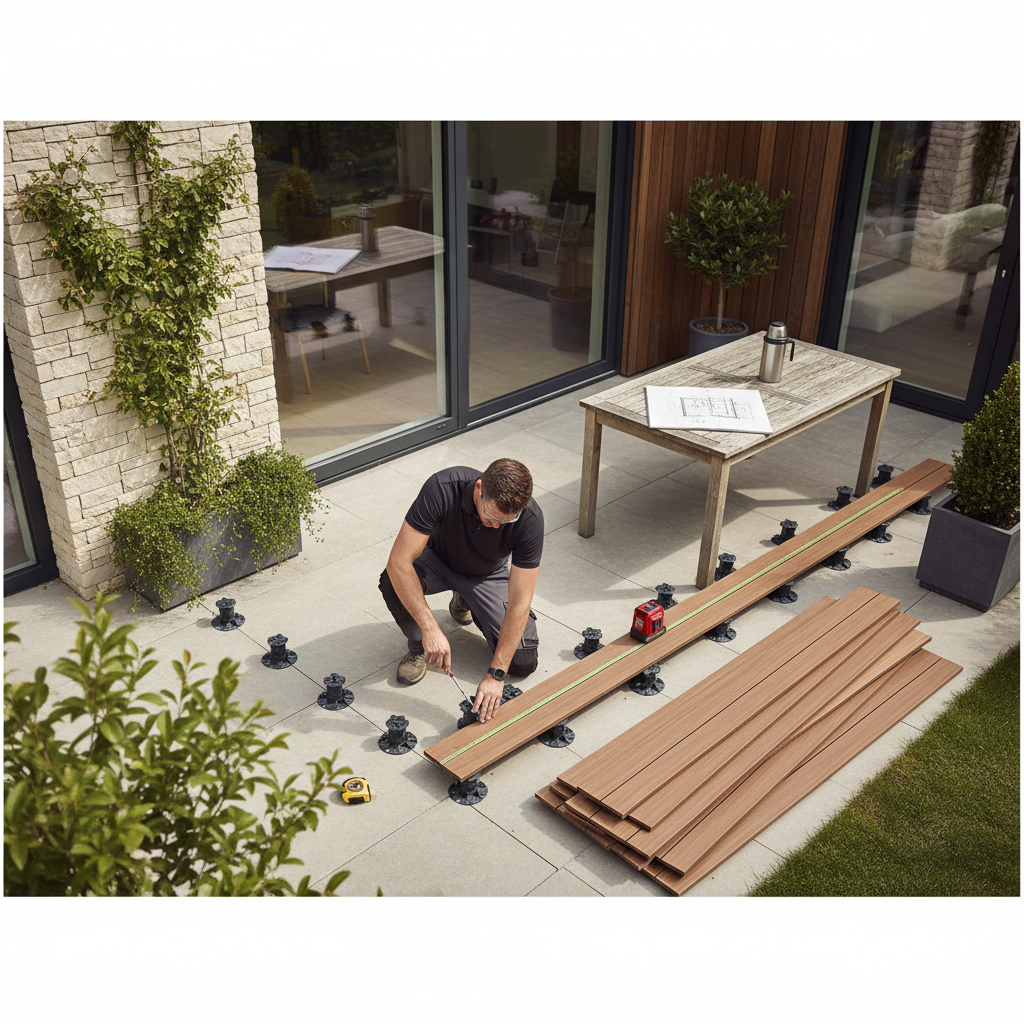 Terrasse sur plots : guide complet pour la pose et le positionnement optimal
