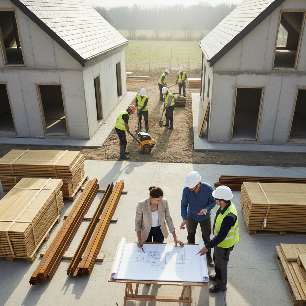 Construction de 2 maisons mitoyennes sur un terrain : guide complet