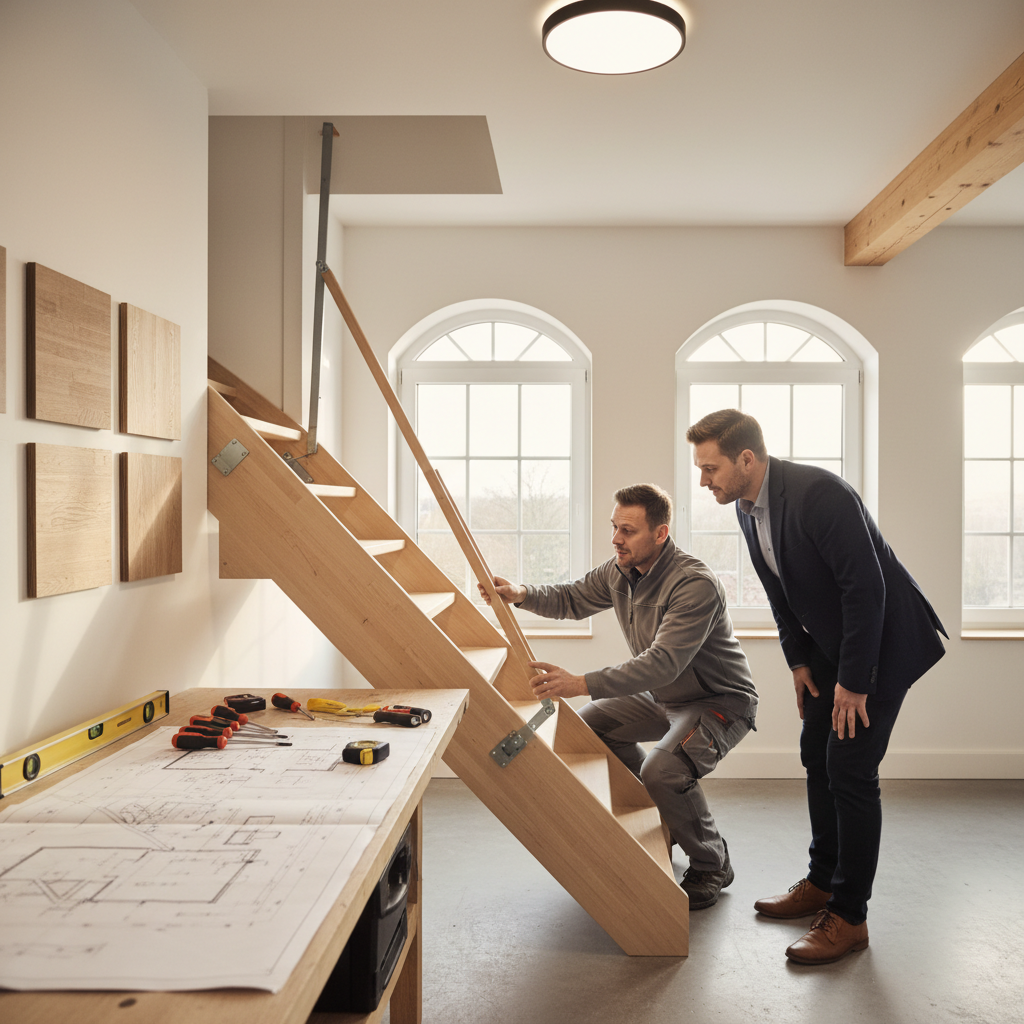 Escalier escamotable pour combles : solution gain de place et aménagement